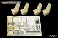 Voyager Model PEA234 Modern USMC HUMVEE Family High Back Seats w/ Seat Belts (4 CHOICE) (FOR BRONCO) 1/35