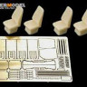 Voyager Model PEA234 Modern USMC HUMVEE Family High Back Seats w/ Seat Belts (4 CHOICE) (FOR BRONCO) 1/35
