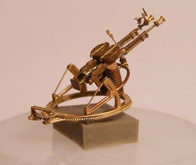 Mini World A7201 Degtyaryov DA-2 coupled machine-gun on TUR-5 ring mount 1/72