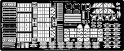 White Ensign Models PE 7249 SHORT STIRLING EXTERIOR/BOMB BAY DETAIL SET 1/72