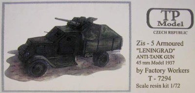 TP Model T-7294 ZIS5Arm.Car+45mm Gun Anti 1/72