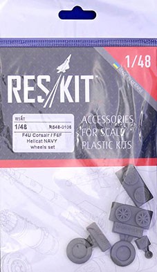 Reskit RS48-0106 F4U Corsair/F6F Hellcat NAVY based wheels set 1/48