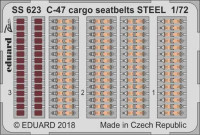 Eduard SS623 C-47 cargo seatbelts STEEL 1/72
