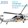 Quinta Studio QD35109 MH-60S (Academy) 3D Декаль интерьера кабины 1/35
