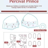 Peewit M72355 Canopy mask Percival Prince (VALOM) 1/72