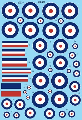 Aims AIMS48D037 RFC/RAF roundels 1/48