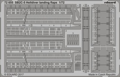 Eduard 72655 SB2C-5 Helldiver landing flaps 1/72 1/72