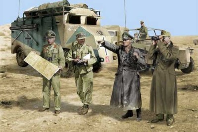 Dragon 6723 Rommel and his staff (N. Africa 1942) 1/35