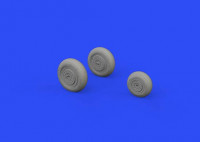 Eduard 648592 BRASSIN 1/48 MiG-19 wheels (EDU/TRUMP)