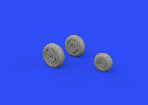 Eduard 648592 BRASSIN 1/48 MiG-19 wheels (EDU/TRUMP)