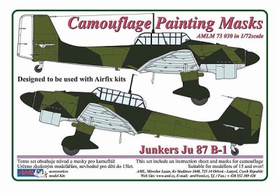 AML AMLM73030 Маска камуфляж Junkers Ju-87 B-1 (AIRF) 1/72