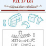 Peewit M72161 1/72 Canopy mask PZL 37 Los (IBG)