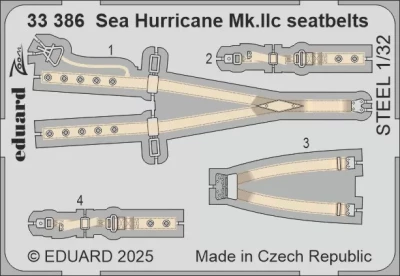 Eduard 33386 Sea Hurricane Mk.IIc seatbelts STEEL (REV) 1/32