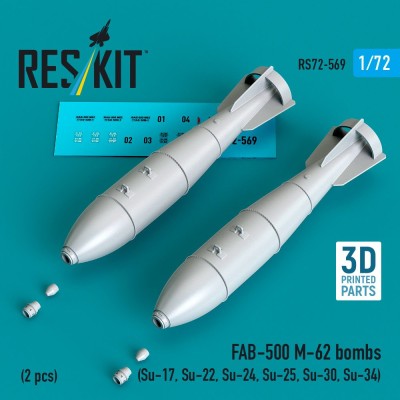 Reskit 72569 FAB-500-M-62 bombs (2 pcs.) 1/72