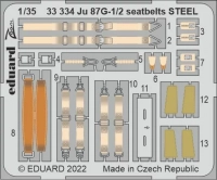Eduard 33334 Ju 87G-1|2 seatbelts STEEL (BORDER M.) 1/35