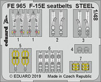 Eduard FE965 1/48 F-15E seatbelts STEEL (G.W.H.)