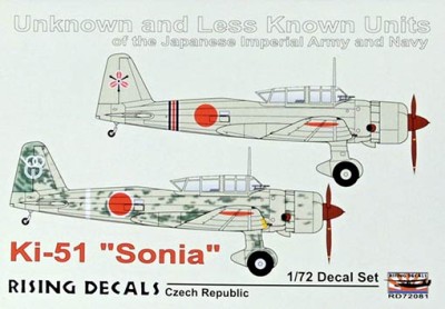 Rising Decals 72081 Decal Ki-52 'Sonia' 1/72