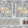 Eduard FE1127 1/48 SBD-2 seatbelts STEEL (ACAD)