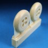 Barracuda Studios BCR48404 Hawker Tempest Mk.V Late Mainwheels - Block Tread 1/48