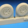 Barracuda Studios BCR48404 Hawker Tempest Mk.V Late Mainwheels - Block Tread 1/48