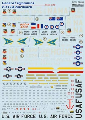 Print Scale 72-268 F-111 Raven (wet decals) 1/72
