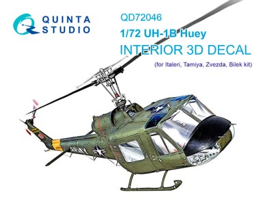 Quinta Studio QD72046 Uh-1B (Italeri) 1/72