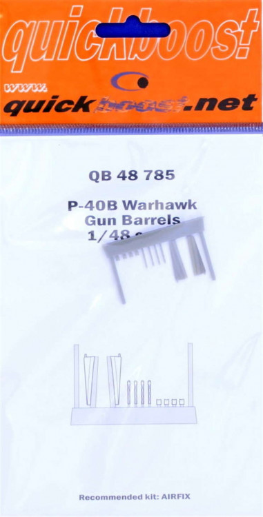 QuickBoost QB48785 P-40B warhawk gun barrels (AIRF) 1/48
