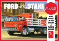 AMT 1147 Ford C-600 tilt-cab Stake Bed with 2 Coke Machine 1/25