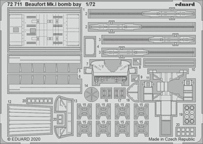 Eduard 72711 SET Beaufort Mk.I bomb bay (AIRF)
