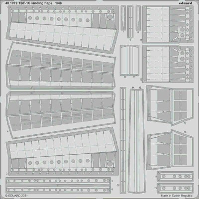 Eduard 481072 SET TBF-1C landing flaps (ACAD) 1/48