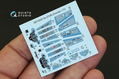 Quinta studio QD72020 Су-27УБ (для модели Звезда) 1/72