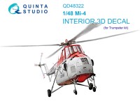 Quinta Studio QD48322 Ми-4 (Trumpeter) 3D Декаль интерьера кабины 1/48