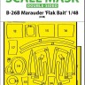 Art Scale 200-M48306 Martin B-26B Marauder "Flak Bait" canopy frame paint mask (inside and outside) 1/48