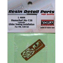 Kora Model L4806 He-126 Glider towing installation PE set 1/48