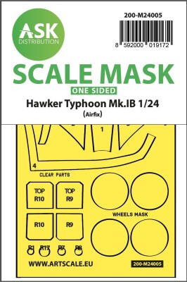 Art Scale 200-M24005 Hawker Typhoon Mk.IB one-sided express masks 1/24