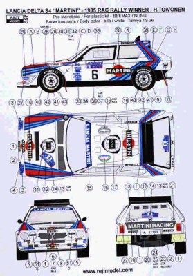 Reji Model 357 Lancia Delta S4 - RAC Rally Winner 1985 1/24