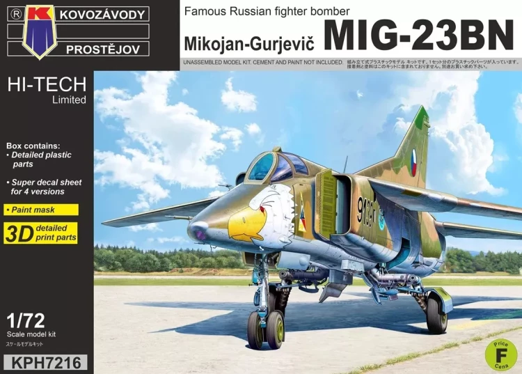 Kovozavody Prostejov H7216 MiG-23BN (4x camo) HI-TECH 1/72