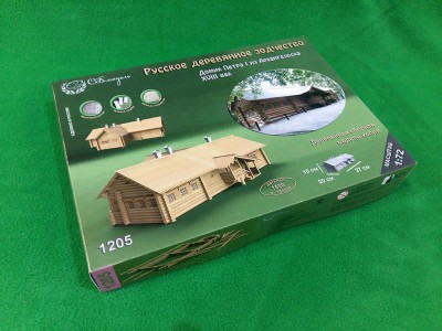 СВ Модель 1205 Домик Петра I (1500 деталей, 27х20х10 см) 1/72