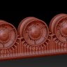 A-resin 35089 КВ-1, КВ-1С, СУ-152 ЧКЗ  поддерживающий каток без амортизации поздний 1/35