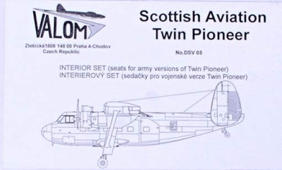 Valom DS05 Twin Pioneer - Seats (army version) 1/72