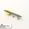 Armory ARACA7244A Kh-25ML (AS-10a Karen ) + APU-68 launcher rail, Air to Surface missile, laser guidance 1/72