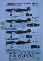 Kora Model DEC7234 Bf 109E-3A (Royal Yugoslav AF) декали декали 1/72