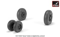 Armory ARAW32309 Grumman F-14A/F-14B Tomcat early type wheels with weighted tires/tyres 1/32