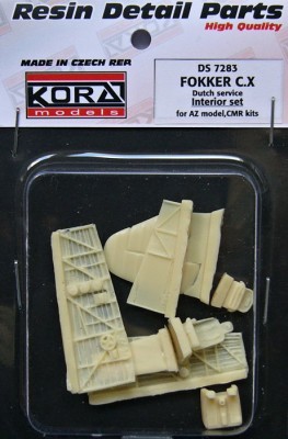 Kora Model DS7283 Fokker C.X Dutch - Interior Set (AZ/CMR) 1/72