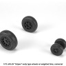 Armory ARAW72503 Saab JAS-39 Gripen wheels with weighted tires/tyres, early 1/72