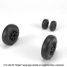 Armory ARAW72503 Saab JAS-39 Gripen wheels with weighted tires/tyres, early 1/72