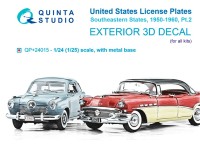 Quinta studio QP+24015 Автомобильные номера США, юго-восточные штаты, 1950-1960 , часть2 1/24