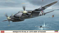 Hasegawa 02024 Самолет MOSQUITO FB Mk.18 "ANTI-SHIP ATTACKER" (HASEGAWA) 1/72