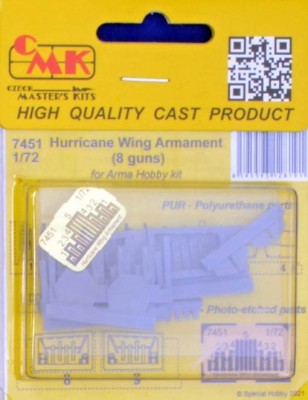 CMK 7451 Hurricane Wing Armament - 8 guns (ARMA H.) 1/72