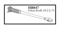 CMK HB047 8,8 cm KwK 43/2 L/71 Zimmerit&muzzle 1/35